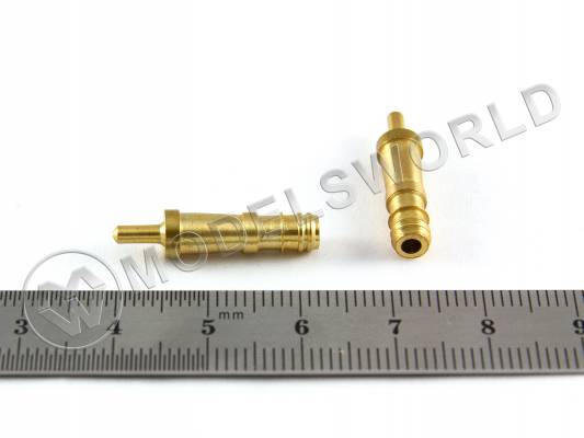 Макет пушки, латунь, 6x23 мм, 2 шт