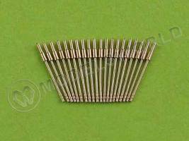 Металлические немецкие стволы 20 мм/65 C/30 раннего типа для германских кораблей, 20 шт. Масштаб 1:350