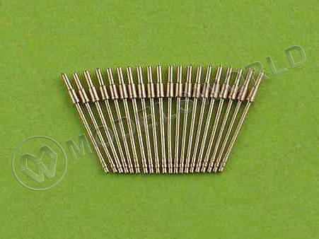 Металлические немецкие стволы 20 мм/65 C/30 раннего типа для германских кораблей, 20 шт. Масштаб 1:350 - фото 1