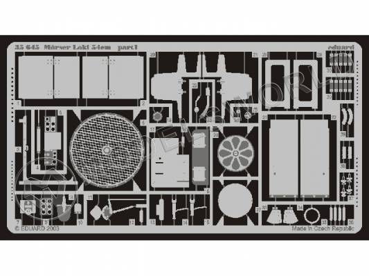 Фототравление для Morser Loki 54 см, Dragon. Масштаб 1:35