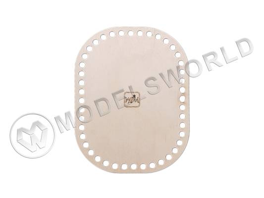 Деревянное донышко для корзин скругленное, 150х200 мм