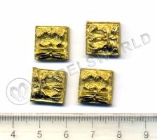 Декоративный элемент, барельеф, 12 мм, металл 1 шт.