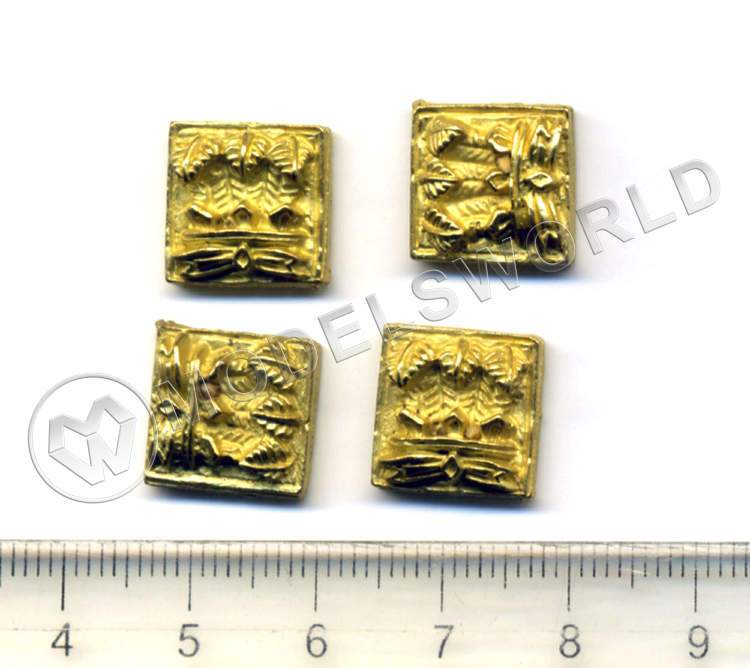 Декоративный элемент, барельеф, 12 мм, металл 1 шт. - фото 1