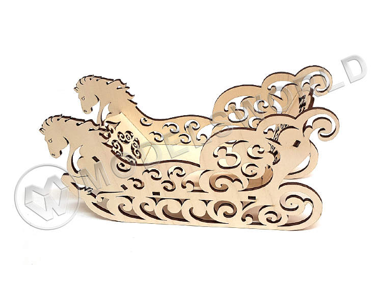 Конфетница "Сани-Кони". Набор для сборки - фото 1