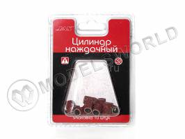 Цилиндр наждачный, d  6.3 мм, зерно Р60, 10 шт