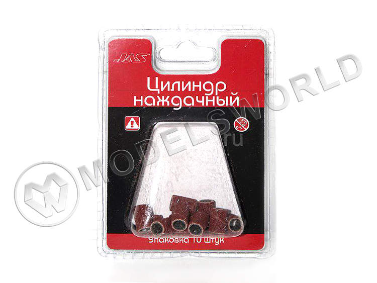 Цилиндр наждачный, d  6.3 мм, зерно Р60, 10 шт - фото 1