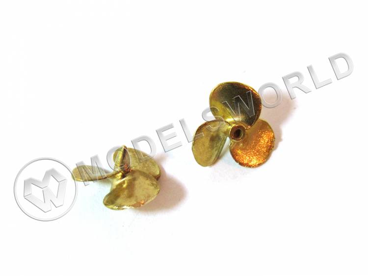 Винт 3-х лопастной РИФ, современный флот, диаметр 12.3 мм, 2 шт. Масштаб 1:350 - фото 1