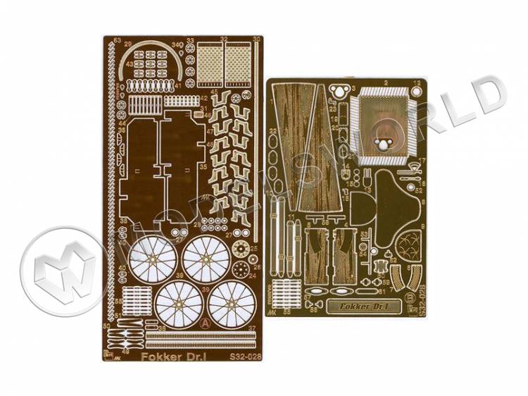 Фототравление для Fokker Dr.I WW I, Roden. Масштаб 1:32 - фото 1