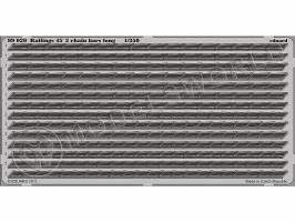 Фототравление 3-х леерное цепное ограждение под углом 45´ длинное. Масштаб 1:350