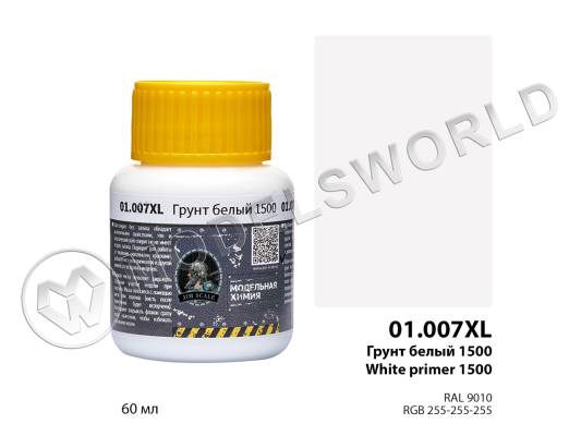 Грунт белый 1500 White primer Jim Scale, 60 мл