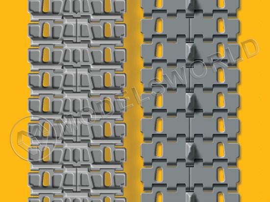 Траки для танков КВ поздней, ИС ранней серий. Масштаб 1:35 - фото 1