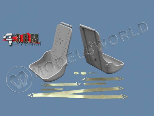 Кресло пилота позднее Ил-2 (Завод №1). Масштаб 1:48