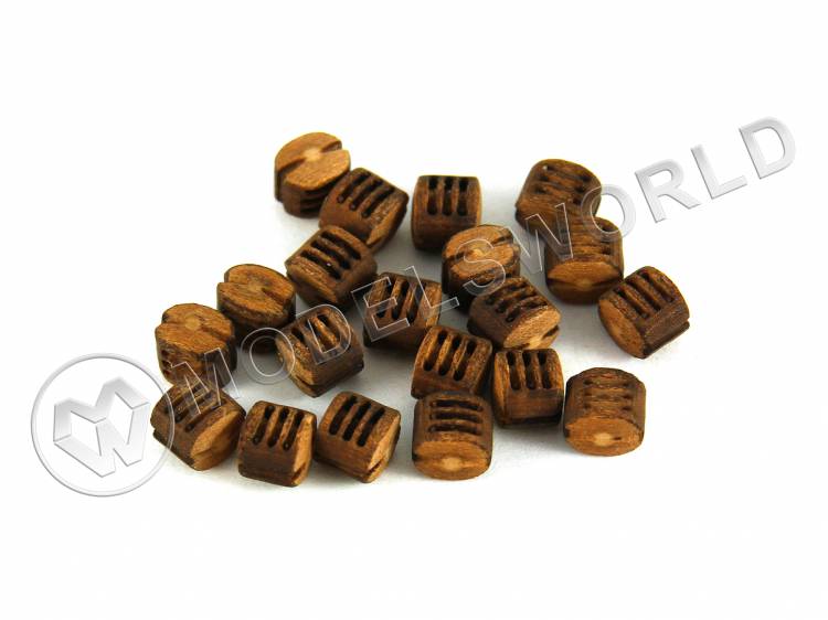 Блок трехшкивный 2 мм, груша, 10 шт - фото 1