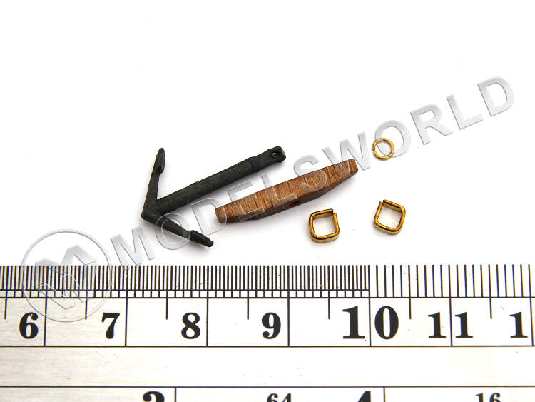 Испанский якорь, металл и дерево, 20 мм - фото 1