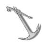 Адмиралтейский якорь, металл, 40 мм