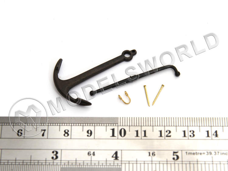 Адмиралтейский якорь, металл, 40 мм Адмиралтейский якорь, металл, 40 мм - фото 1