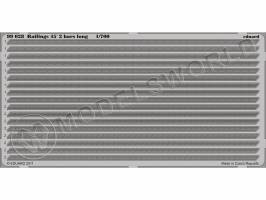 Фототравление 2-х леерное ограждение под углом 45´ длинное. Масштаб 1:700