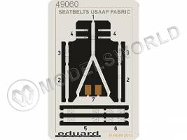 Фототравление ремни безопасности USAAF FABRIC. Масшатб 1:48