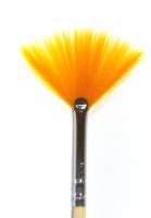 Кисть веерная Черная речка из щетины №0