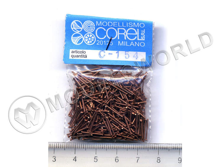 Гвоздь, медь, 0.7х10 мм, 400 шт - фото 1