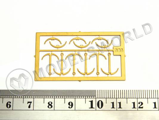 Якорь-кошка, Латунь, 11 мм, 6 шт