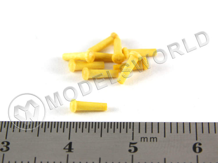 Деревянный гвоздь, самшит, 6 мм, 10 шт - фото 1