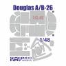 Окрасочная маска на  Douglas A/B-26 расширенный набор, ICM. Масштаб 1:48
