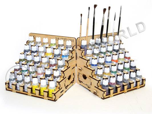 Органайзер под краску на 30 баночек 23 мм. 1 шт. Собранный