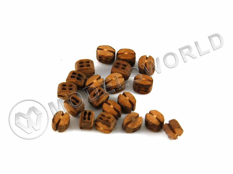 Блок двушкивный 3 мм, груша, 10 шт - фото 1