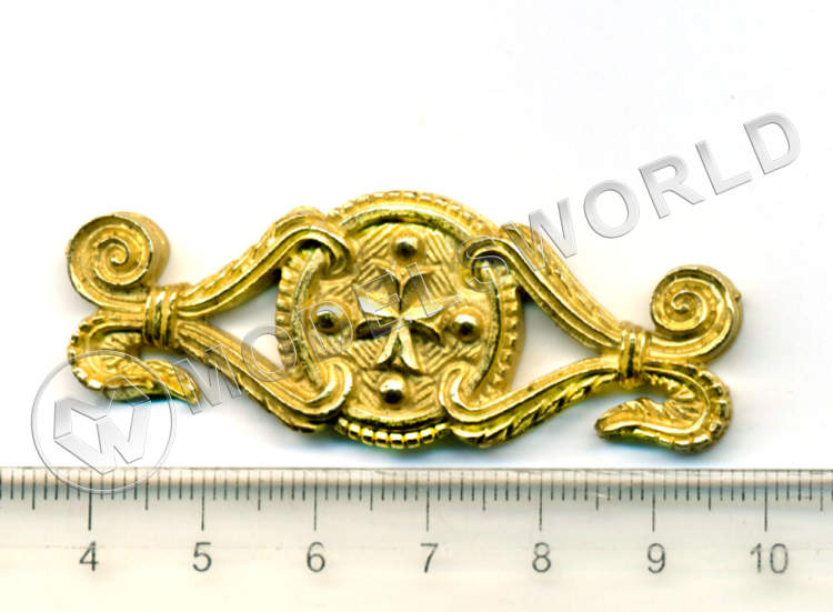 Декоративный элемент на корму, 60 мм, металл 1 шт - фото 1