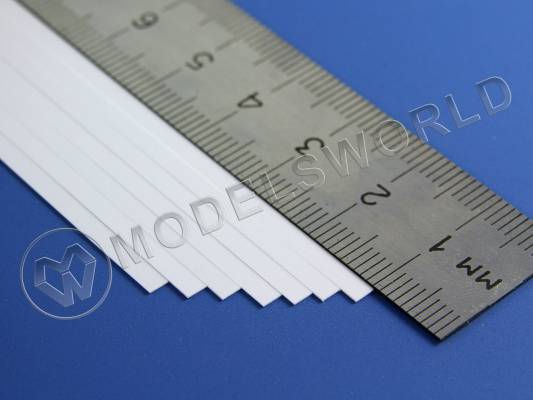 Полоска пластиковая 0.25х2.5 мм, 10 шт