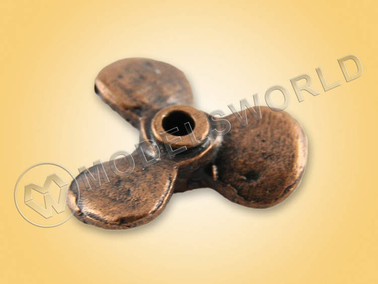 Винт трехлопастной левый, металл, 12 мм, 1 шт Винт трехлопастной левый, металл, 12 мм, 1 шт - фото 1