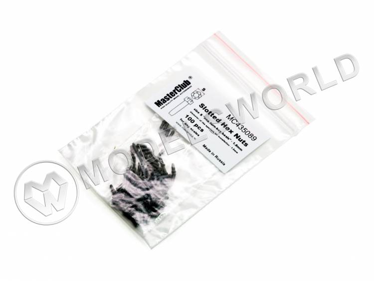 Корончатая гайка, размер под ключ - 1.8 мм - фото 1