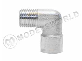 Переходник гайка G1/4"- штуцер G1/4" Г-образный для компрессора