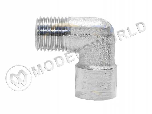 Переходник гайка G1/4"- штуцер G1/4" Г-образный для компрессора