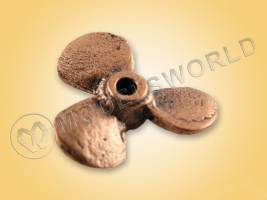 Винт трехлопастной правый, металл, 12 мм, 1 шт