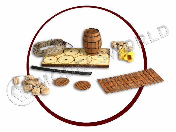 Сборная бочка 1:100 (светлаяя) - фото 1