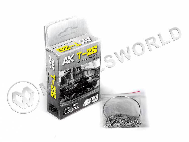 Траки для Т-26 ранний Викерс / Т-25 / 7TP. Масштаб 1:35 - фото 1