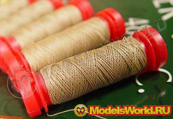 Нить для моделей Amati, бежевая 0.75 мм х 20 м - фото 1