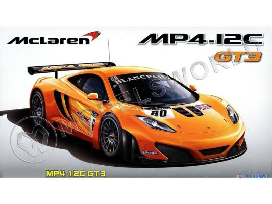 Склеиваемая пластиковая модель Суперкар Mclaren MP4-12C GT3. Масштаб 1:24