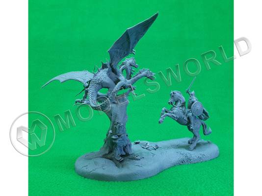 Миниатюра "Добрыня Никитич и Змей Горыныч". Масштаб 1:35