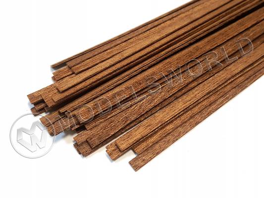 Рейка 1.0х1.0x500 мм, красное дерево, 1 шт