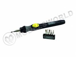 Электроотвертка высокомоментная General с набором бит 1/8
