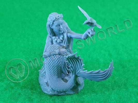 Миниатюра "Русалка на камне". Масштаб 1:35