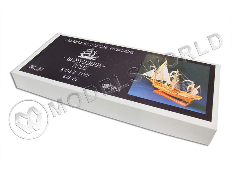 Набор для постройки модели корабля MISTICQUE французская шебека, 1750 г. Масштаб 1:50 - фото 1