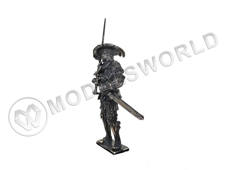 Фигура "Landsknechter mit Flamberge" (необработанная), латунь 54 мм Фигура "Landsknechter mit Flamberge" (необработанная), латунь 54 мм - фото 1