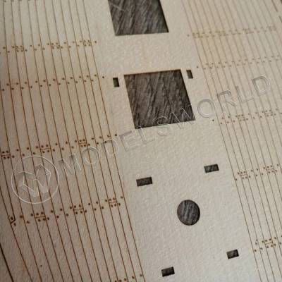 Палуба для модели корабля "Бриг "Меркурий". Масштаб 1:72