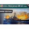 Склеиваемая пластиковая модель Американский линкор U.S.S New Jersey BB-62, 1982, PLATINUM EDITION. Масштаб 1:350