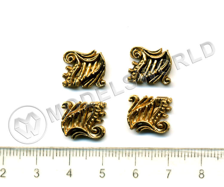 Декоративный элемент, 10 мм, металл 1 шт. - фото 1