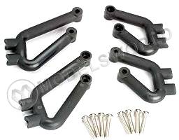 Стойки крепления бампера (передние, задние) к пластине шасси для автомоделей TRAXXAS Maxx, 4 шт - фото 1